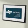 Class 23 D5909 BR Blue Framed Data Panel Class 23 D5909 BR Blue Framed Data Panel