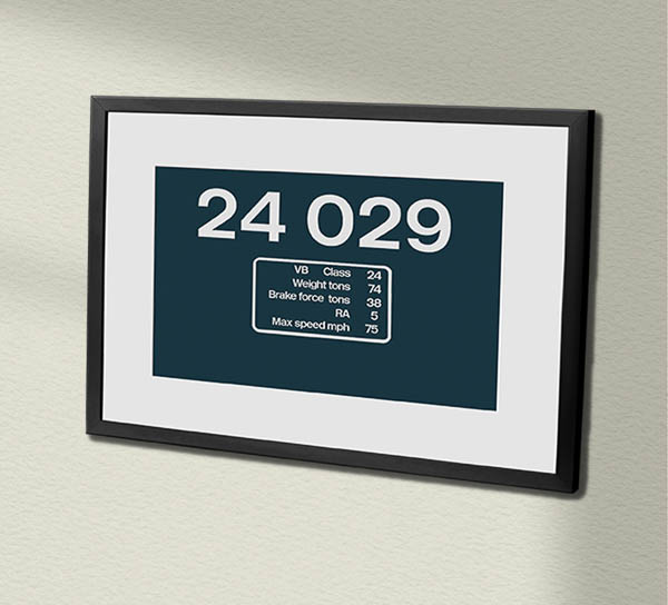 Class 24 BR Blue data panel Framed Data Panel Class 24 BR Blue data panel Framed Data Panel