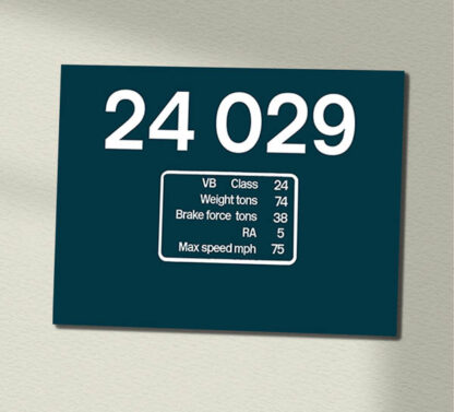 Class 24 BR Blue Data Panel Sign