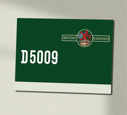 Class 24 D5009 BR Green Data Panel Sign