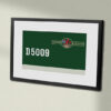 Class 24 D5009 BR Green Framed Data Panel Class 24 D5009 BR Green Framed Data Panel