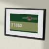 Class 24 D5053 BR Green Framed Data Panel Class 24 D5053 BR Green Framed Data Panel