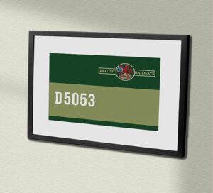 Class 24 D5053 BR Green Framed Data Panel