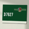 Class 25 D7627 Later Green Data Panel Sign Class 25 D7627 Later Green Data Panel Sign