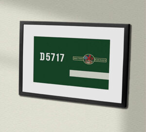 Class 28 D5717 BR Green Framed Data Panel