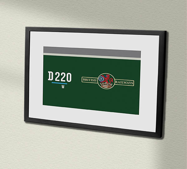 Class 40 D220 Green Framed Data Panel