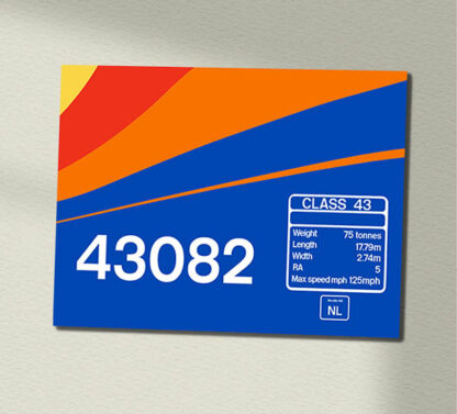 Class 43 43082 EMT Data Panel Sign