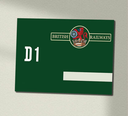 Class 44 D1 Green Data Panel Sign