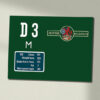 Class 44 D3 Green Data Panel Sign Class 44 D3 Green Data Panel Sign