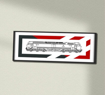 Class 47 47805 Virgin Cross Country Framed Swash