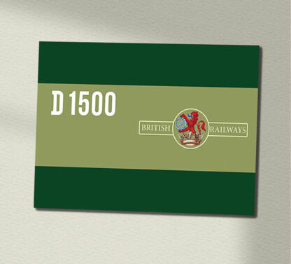 Class 47 D1500 BR Green clean Data Panel Sign