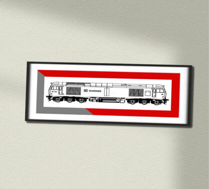 Class 60 60023 DB Schencker Framed Swash