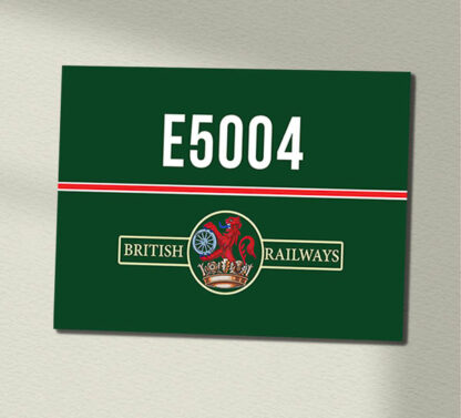 Class 71 E5004 BR GreenD206 Green Data Panel Sign