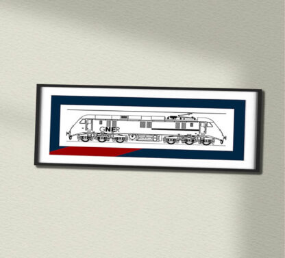 Class 89 89001 GNER Framed Swash