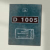 D1005 BR Blue data plate weathered Wall Sign D1005 BR Blue data plate weathered Wall Sign