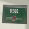D268 Green weathered Data Panel Sign D268 Green weathered Data Panel Sign