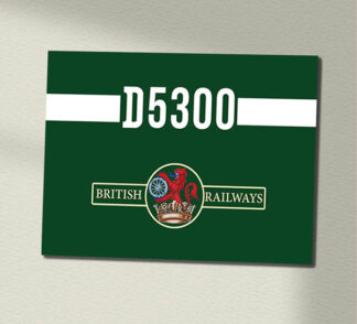 D5300 Two Tone Green Data Panel Sign