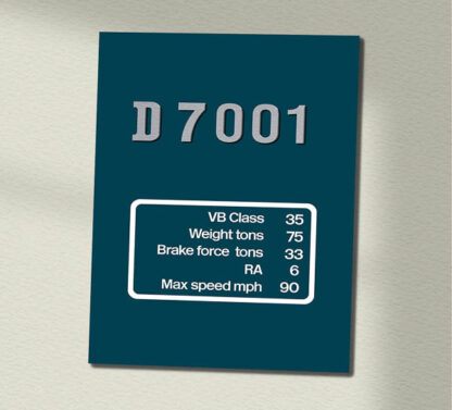 D7001 BR Blue Wall Sign