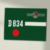 D834 Green Data Panel Sign D834 Green Data Panel Sign