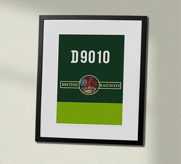 D9010 Two Tone Green Framed Data Panel Framed Data Panel