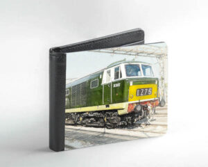 Digital Painting of Hymek D7017 at Old Oak Common Depot Faux Leather Wallet