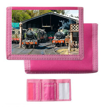 GWR Steam on Shed Pink Nylon Wallet