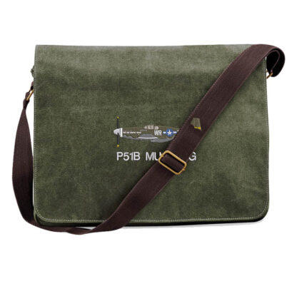 Military Green Messenger Bag P51B WR-Z 354th FS