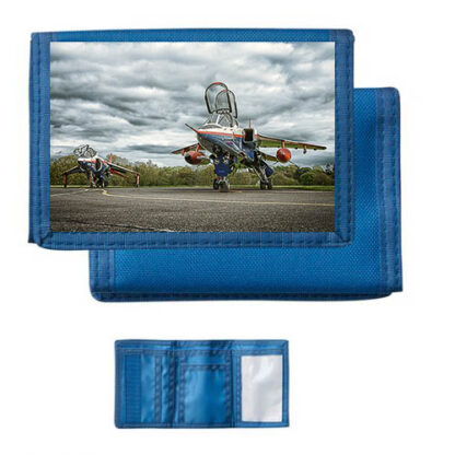 Qinetic Jag and Harrier Blue Nylon Wallet