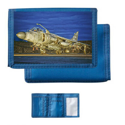 Sea Harrier at Dusk Blue Nylon Wallet