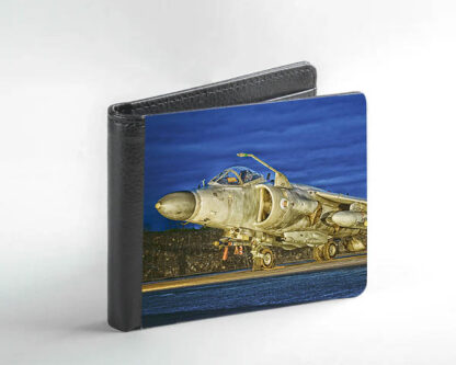 Sea Harrier at Dusk Faux Leather Wallet