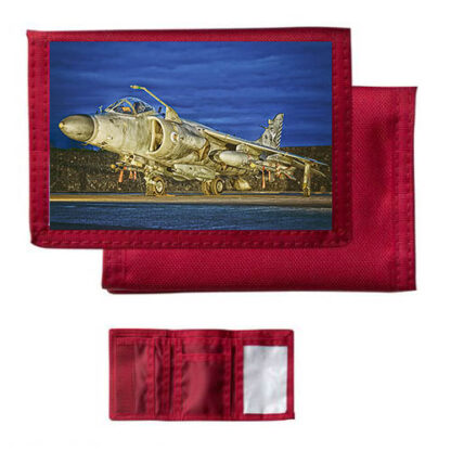 Sea Harrier at Dusk Red Nylon Wallet