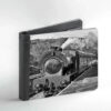 Steam train at Darley Dale Faux Leather Wallet