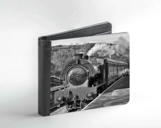 Steam train at Darley Dale Faux Leather Wallet