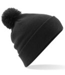 Cuffed Pom Pom - Black