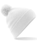 Cuffed Pom Pom - White