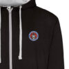 Black and Heather zipped hoodie 306 BG V7 for mockup Black and Heather zipped hoodie 306 BG V7 for mockup