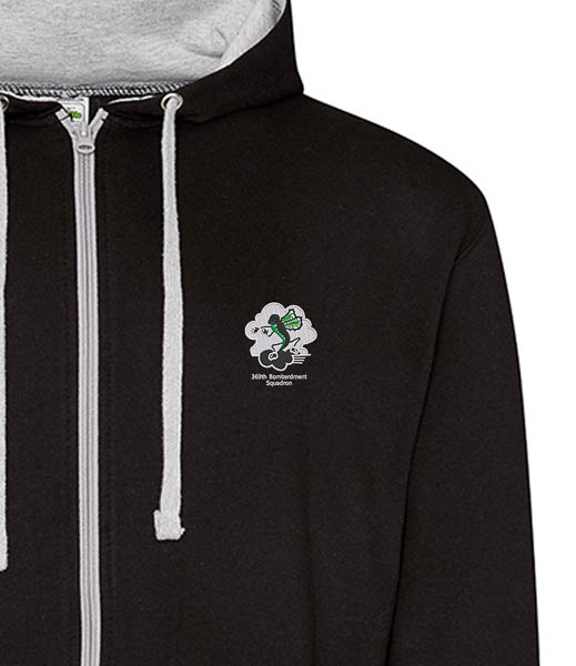 Black and Heather zipped hoodie 369 Clothing Patch v12 Black and Heather zipped hoodie 369 Clothing Patch v12