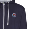 Navy and Heather zipped hoodie 306 BG V7 for mockup Navy and Heather zipped hoodie 306 BG V7 for mockup