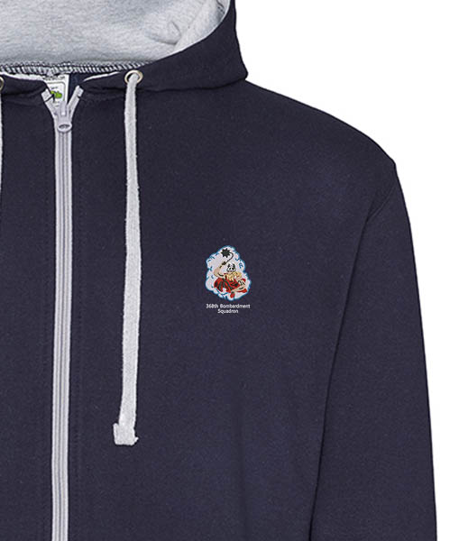 Navy and Heather zipped hoodie 368 Clothing v8 Navy and Heather zipped hoodie 368 Clothing v8
