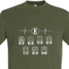 Army Green T-Shirt EE Heartbeat Army Green T-Shirt EE Heartbeat