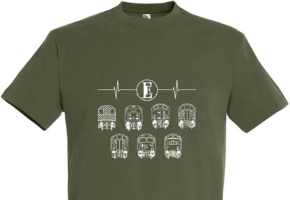 Army Green T-Shirt EE Heartbeat