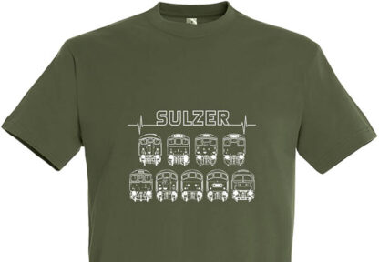 Army Green T-Shirt Sulzer Heartbeat