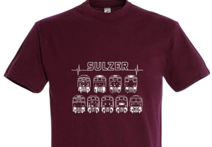 Burgundy T-Shirt Sulzer Heartbeat