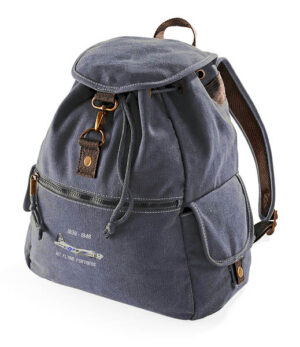 100th BG B17 Navy Canvas Rucksack