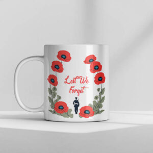 lest we forget Mug left lest we forget Mug left