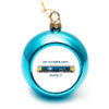 Names not dave Nameplate Bauble Blue Names not dave Nameplate Bauble Blue