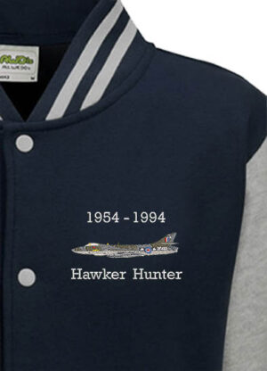 2 Sqn Hunter Oxford Blue and grey Varsity Jacket