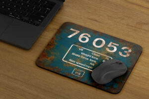 76053 Flame Cut Mouse Mat