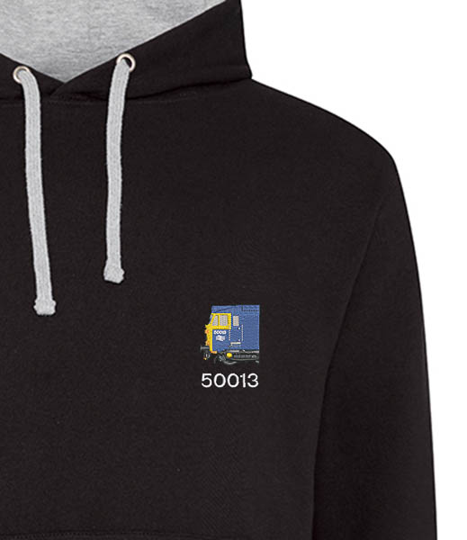 BR Blue 50013 Black and grey Hoodie