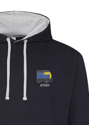 Class 47 47001 Navy Blue Hoodie snippet